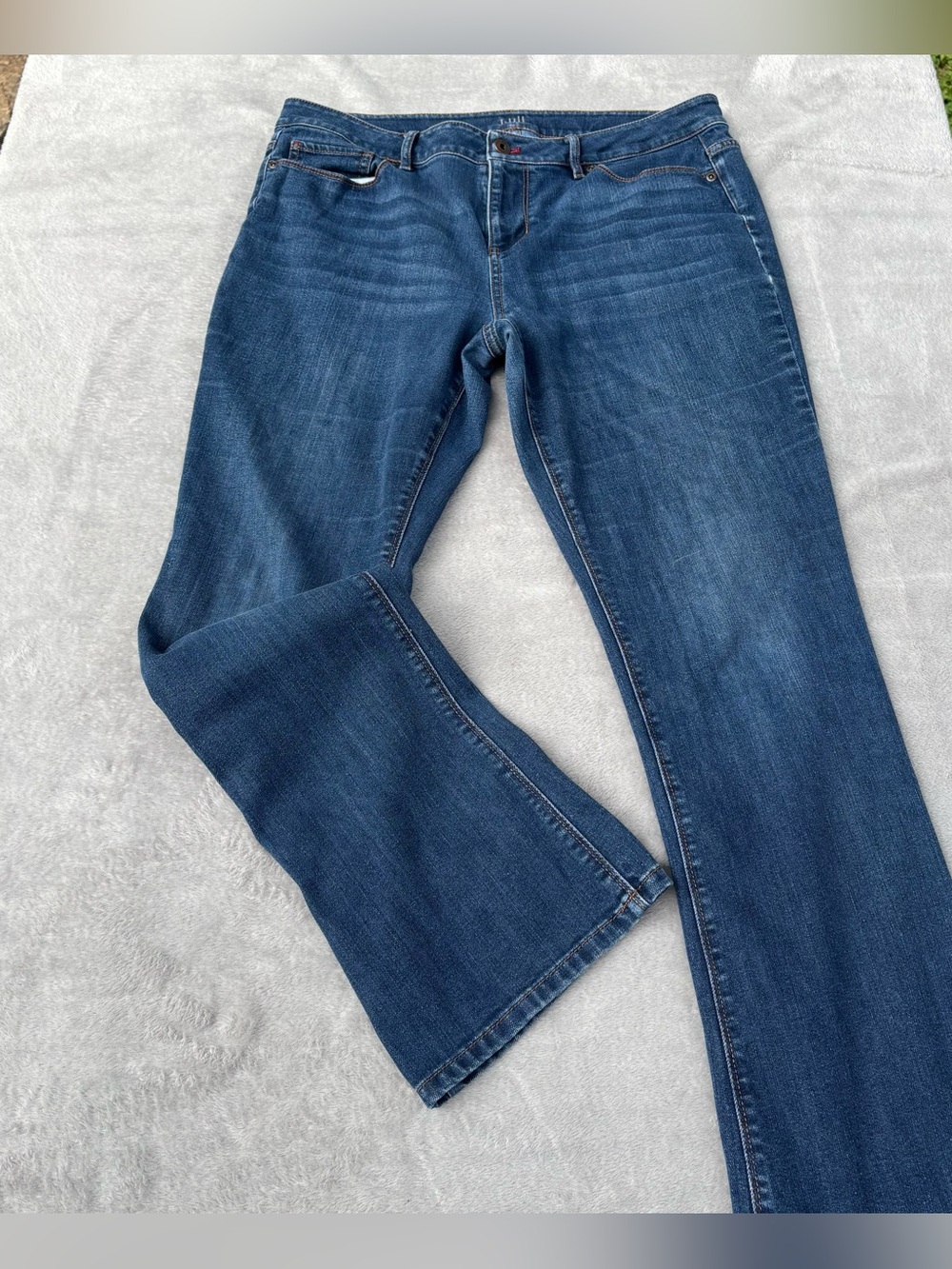 J.Jill Jeans Authentic Fit Slim Bootcut Stretch Size 12 Great Condition
